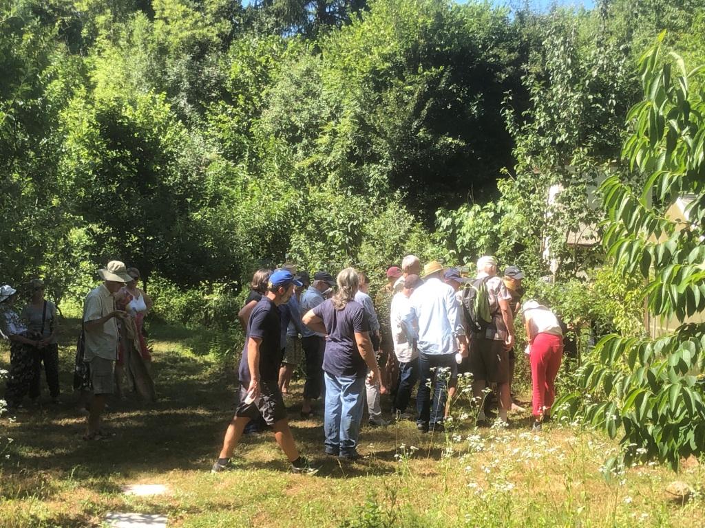 Le groupe au verger