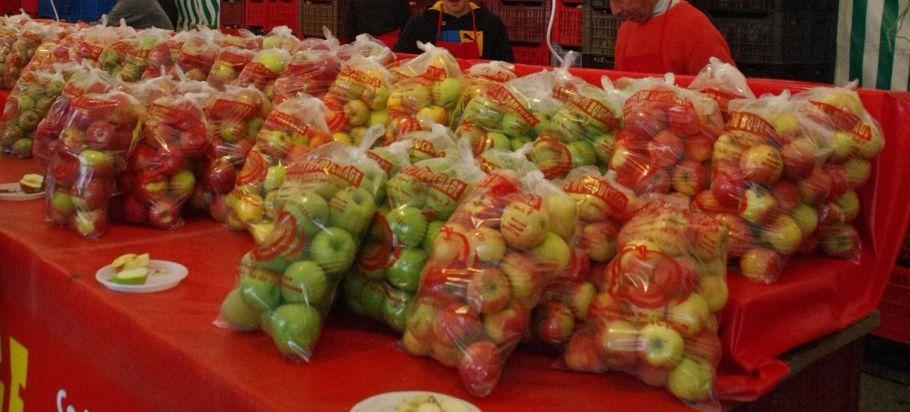 Etalage de pommes